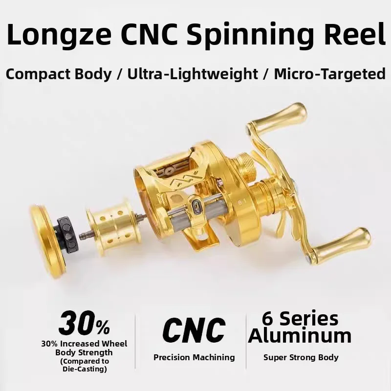 LOONGZE B51MC CNC Metal Micro  - Spincast Reel ulasan dan harga